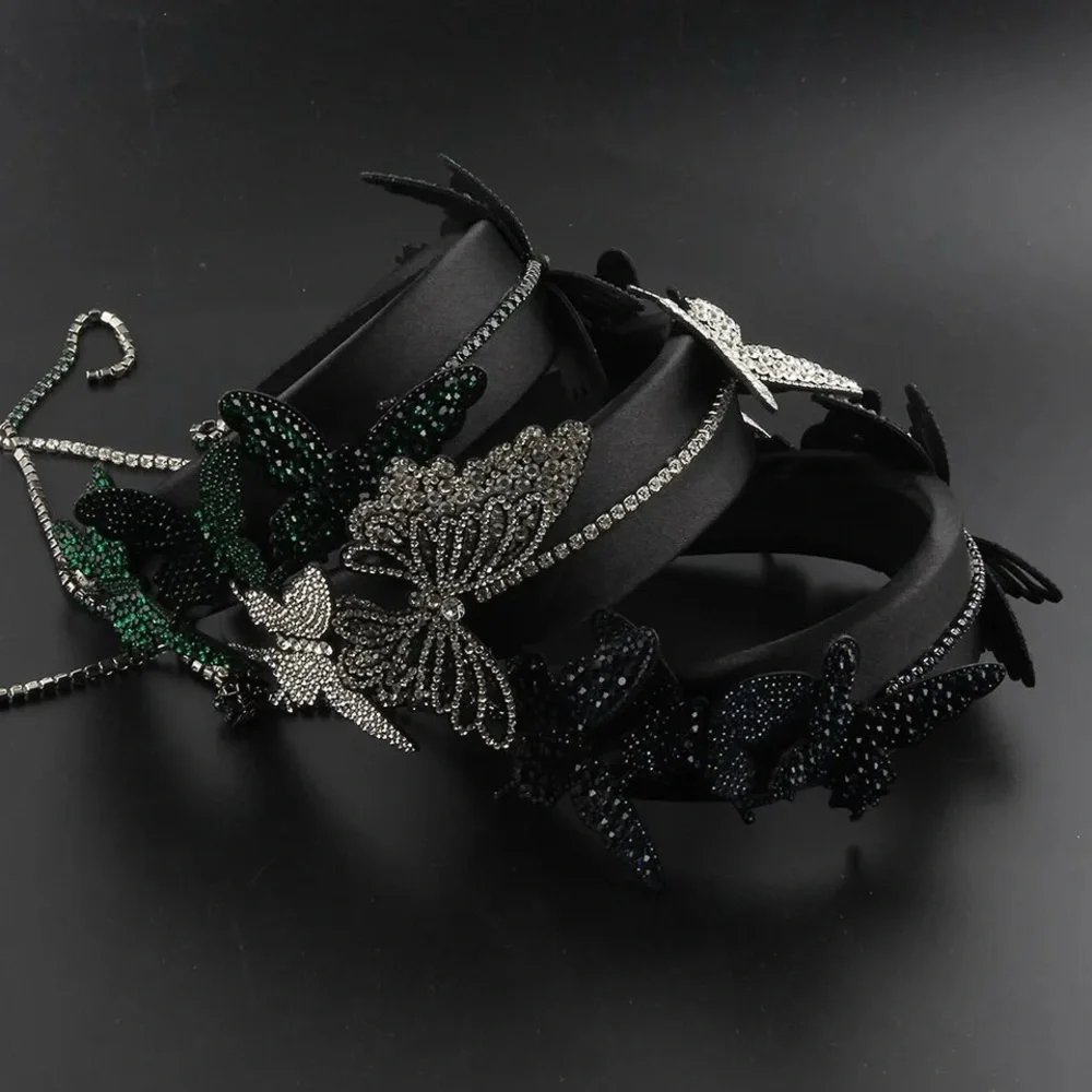 Silver Butterfly Embellished Headband